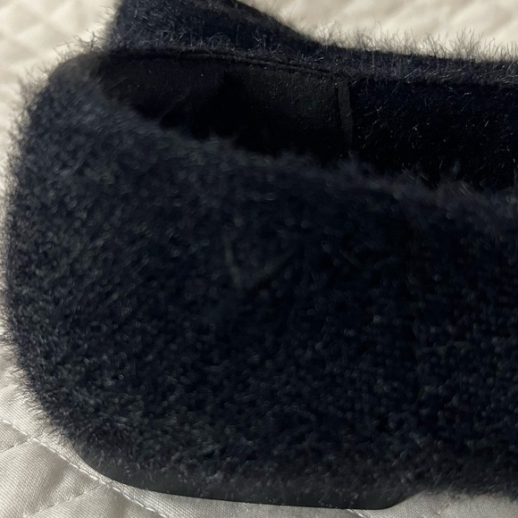 VIVAIA Margot 2.0 Square Toe Black Faux Fur Minx-Knit Flats Lux Comfort US 9 NEW - Picture 6 of 14